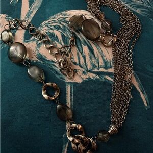 Chic Gunmetal Chain Necklace